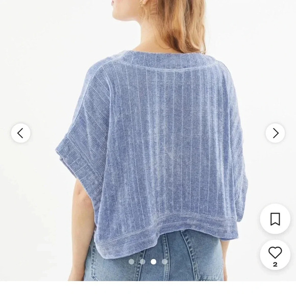 Urban Outfitters out from under Charlie Chenille‎ V-neck sweater women’s XS EUC - Picture 3 of 7